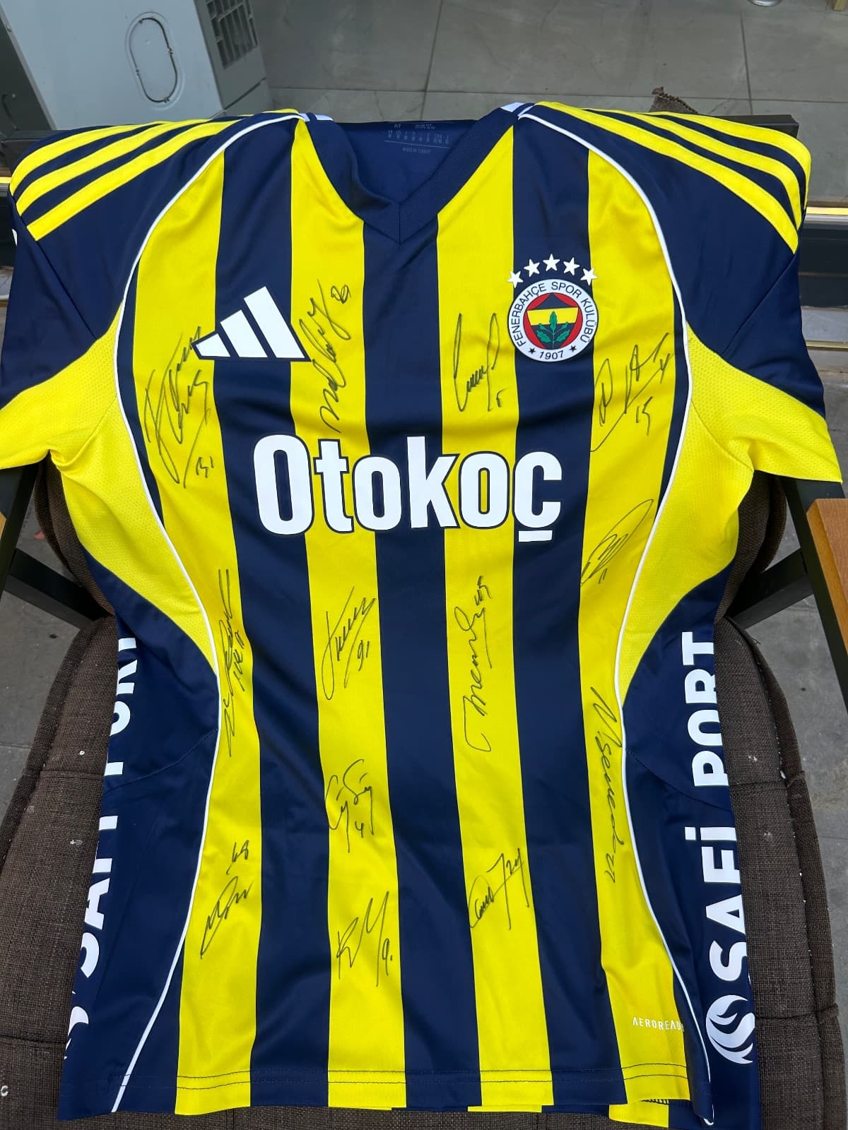 ORJİNAL İMZALI ORJİNAL MERT HAKAN YANDAŞ FORMASI FENERBAHÇE