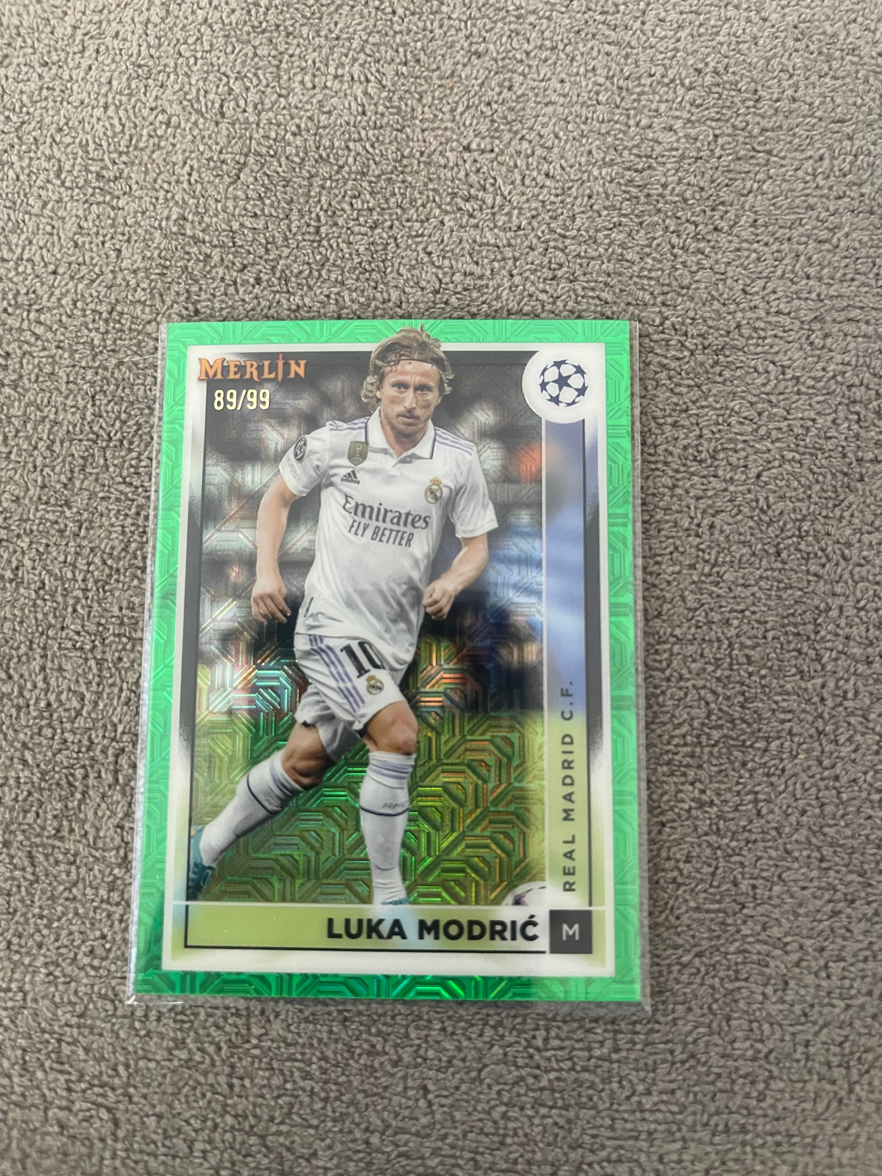 Luka Modric Topss Merlin /99 Real Madrid Card