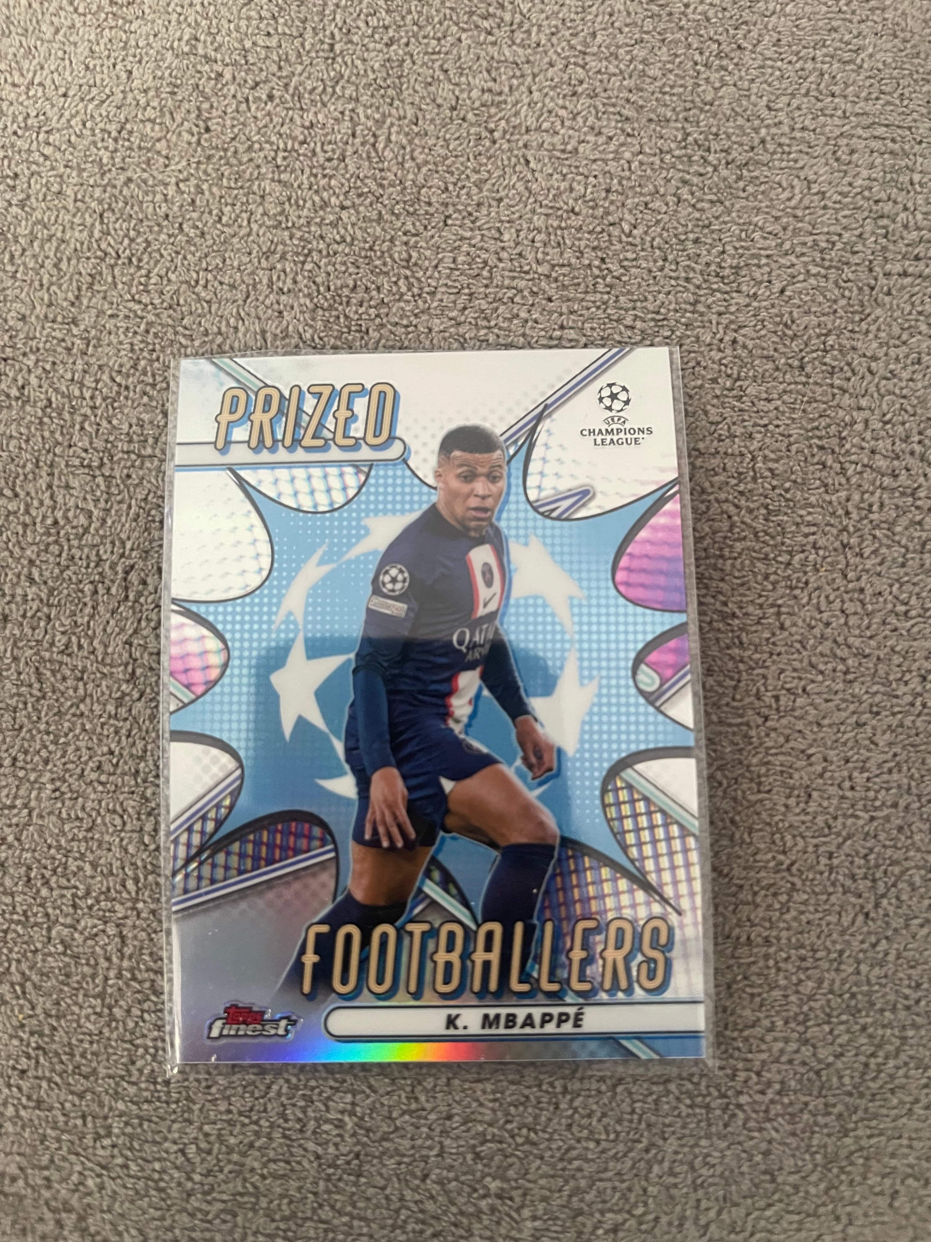 Kylian Mbappe Topps Prized Card