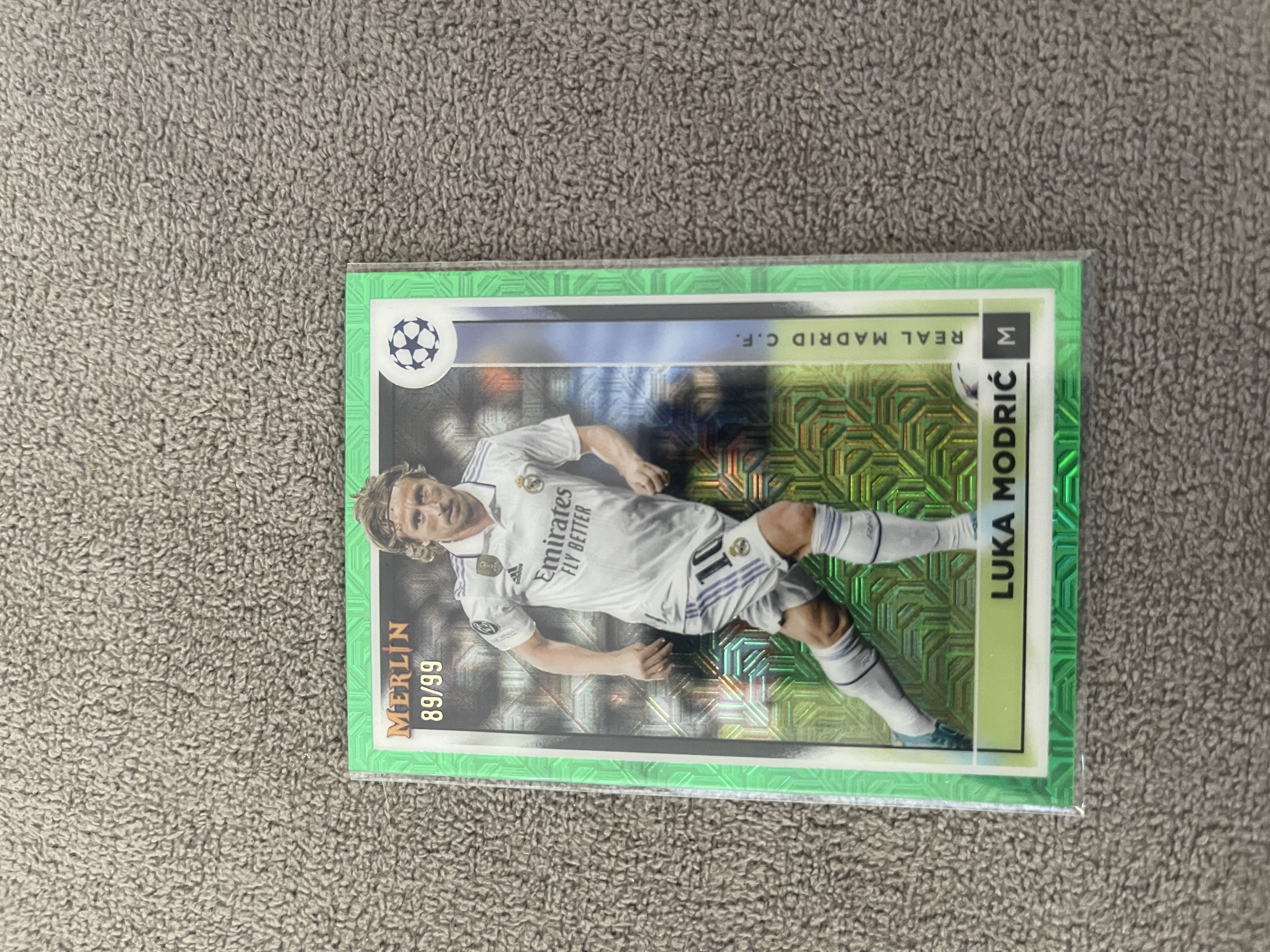 Luka Modric Topss Merlin /99 Real Madrid Card