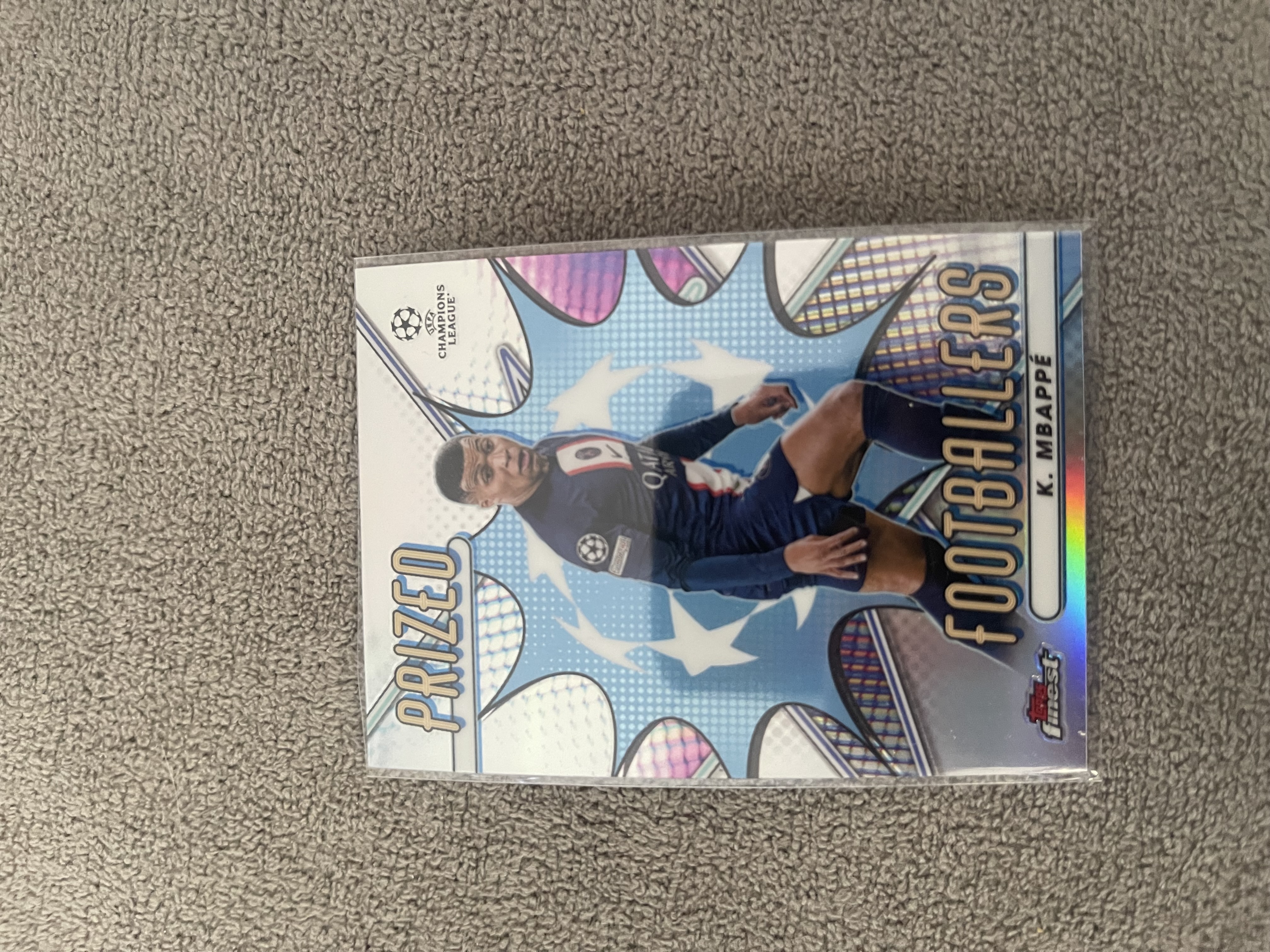 Kylian Mbappe Topps Prized Card